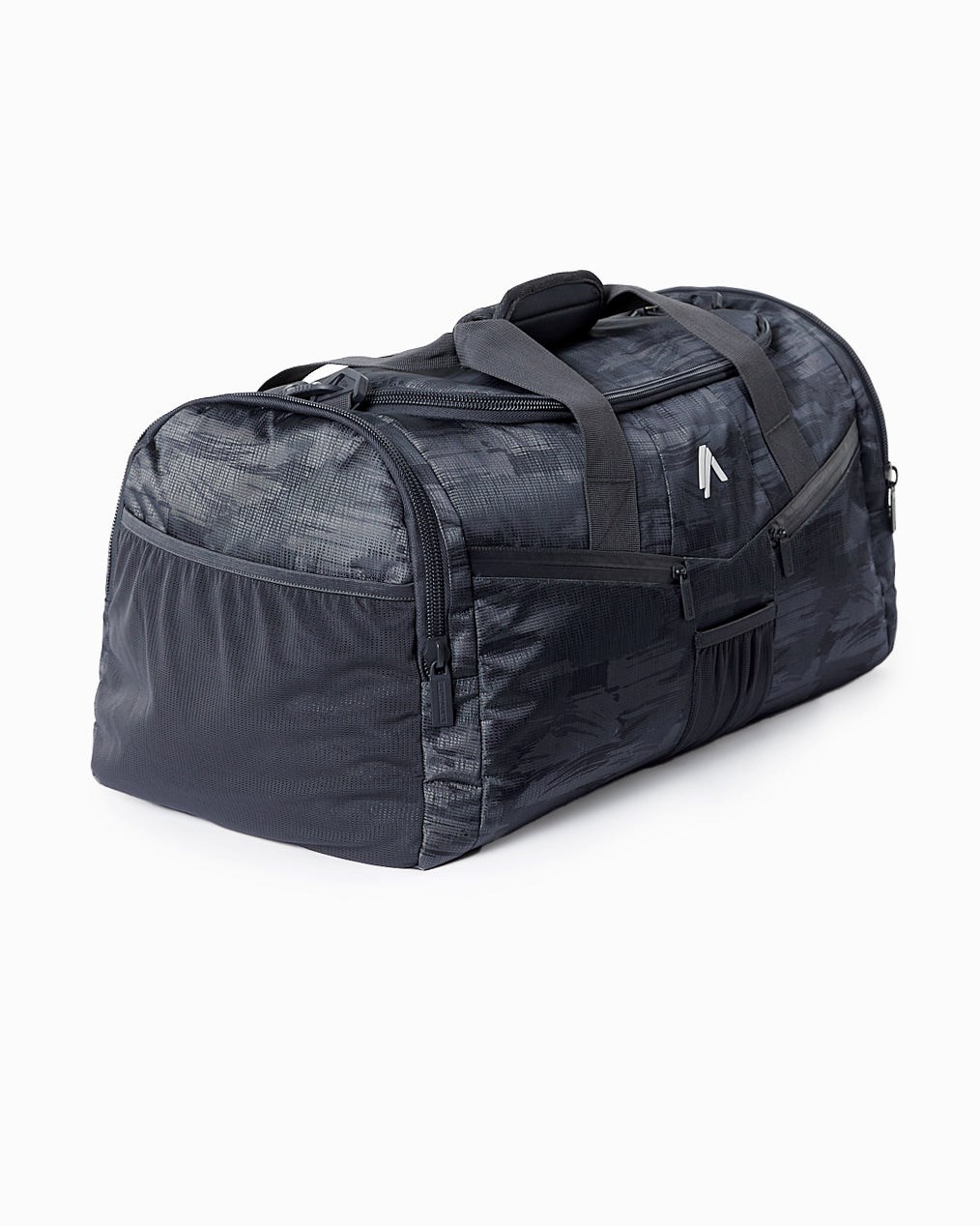 Black Canvas Camo Alphalete Duffel Bag | AIDPKZ870