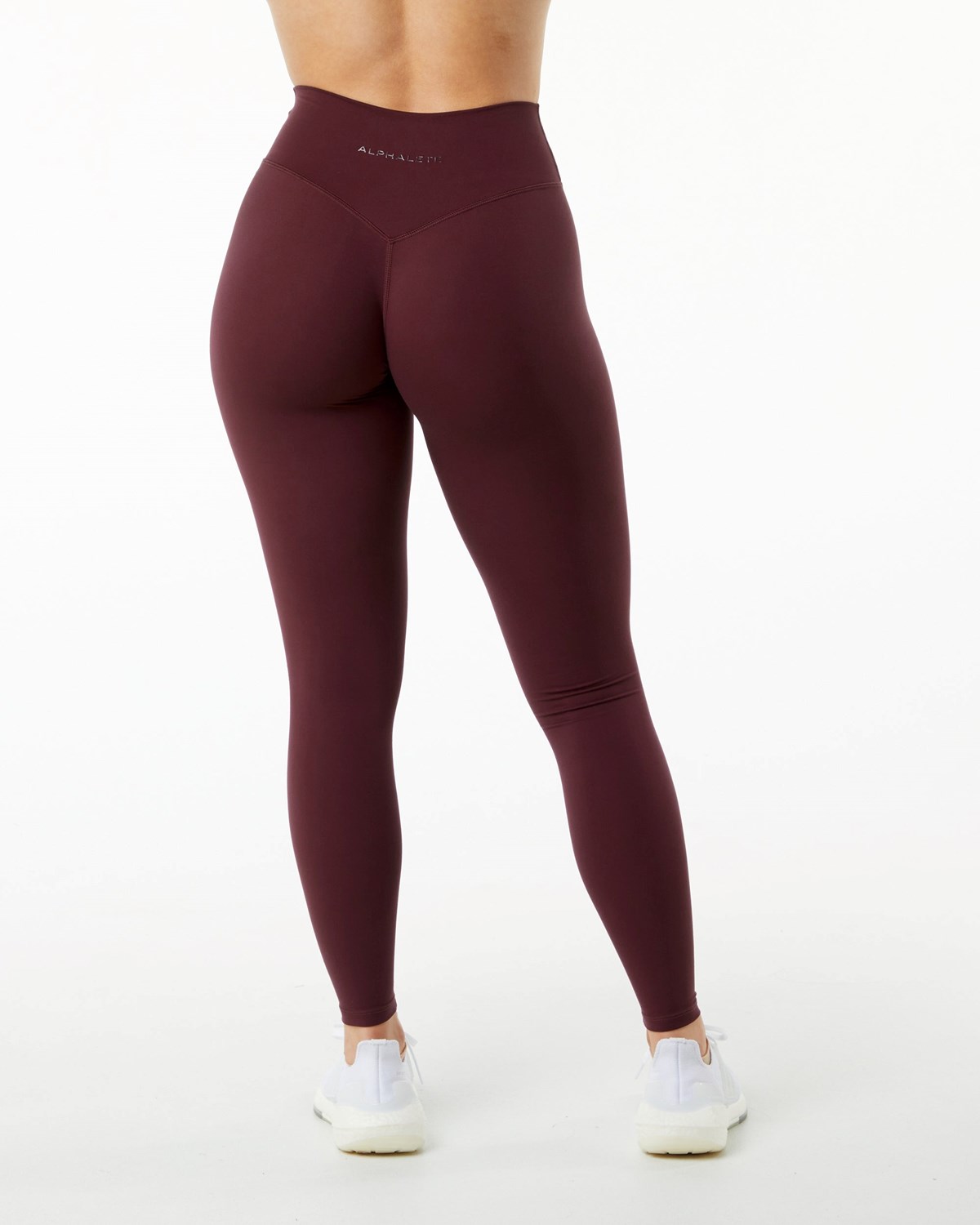 Black Cherry Alphalete Double Brushed All-Purpose Legging | LUGIKN341