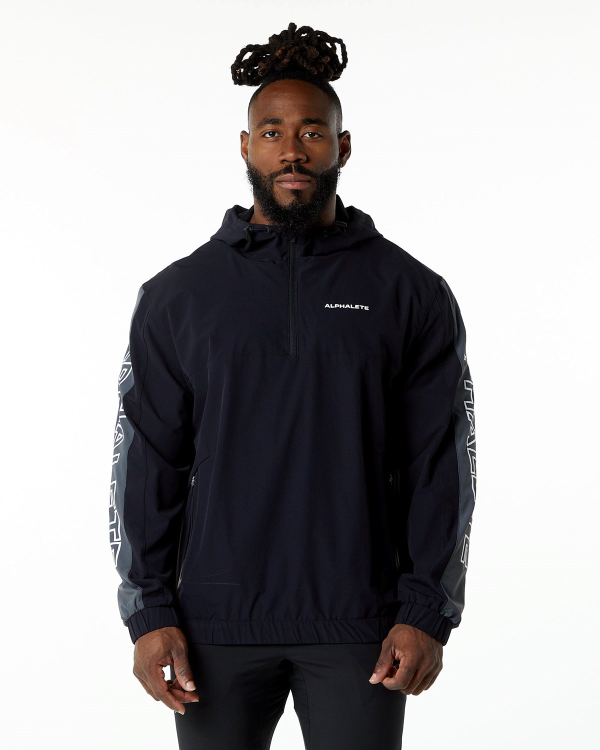 Black Matter Alphalete Woven Performance Jacket | YVZRSF092