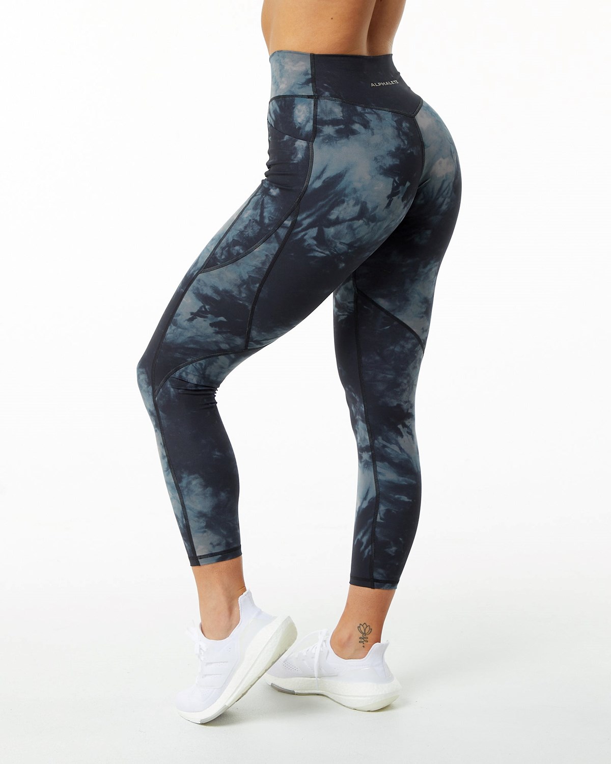 Black Oil Stain Alphalete All-Purpose Legging | CQDBAX240