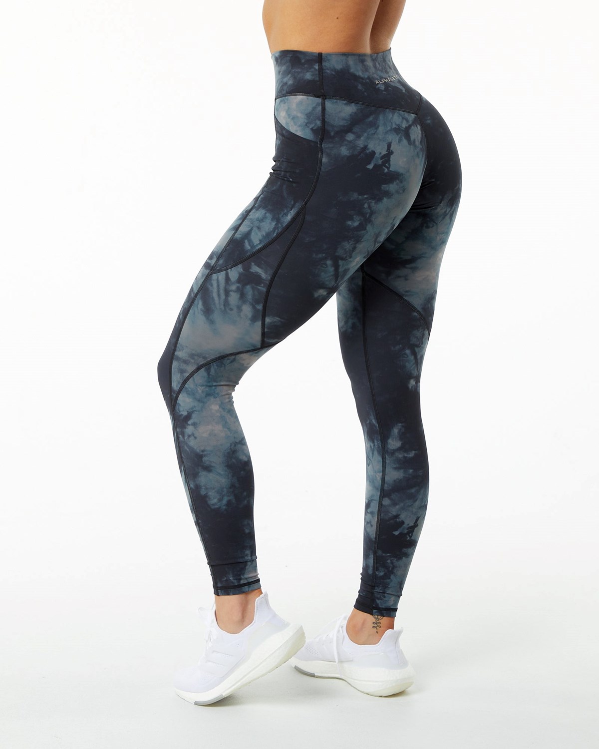 Black Oil Stain Alphalete All-Purpose Legging | GLIQYJ809