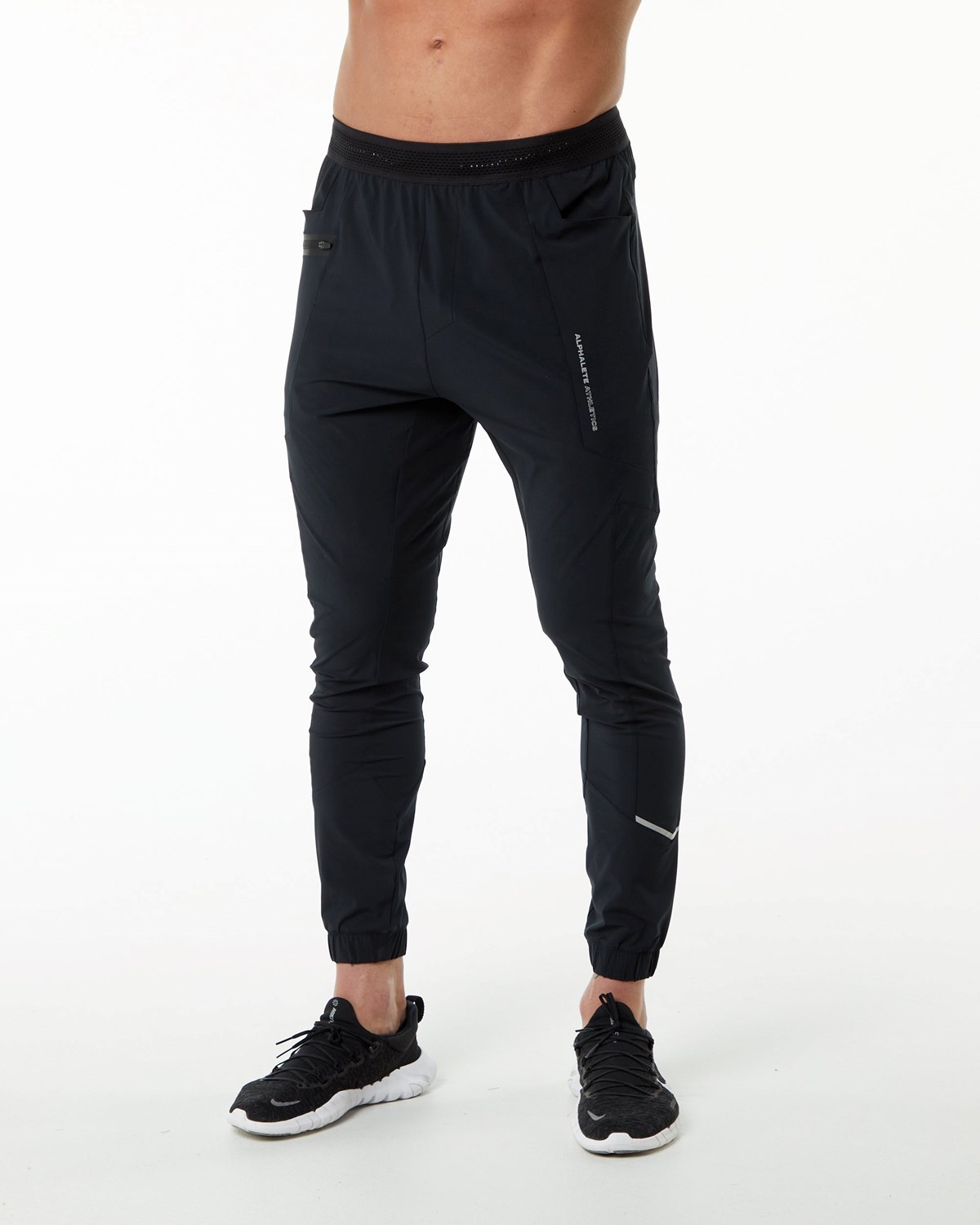 Black / Silver Alphalete Lightweight 4-Way Stretch 29\