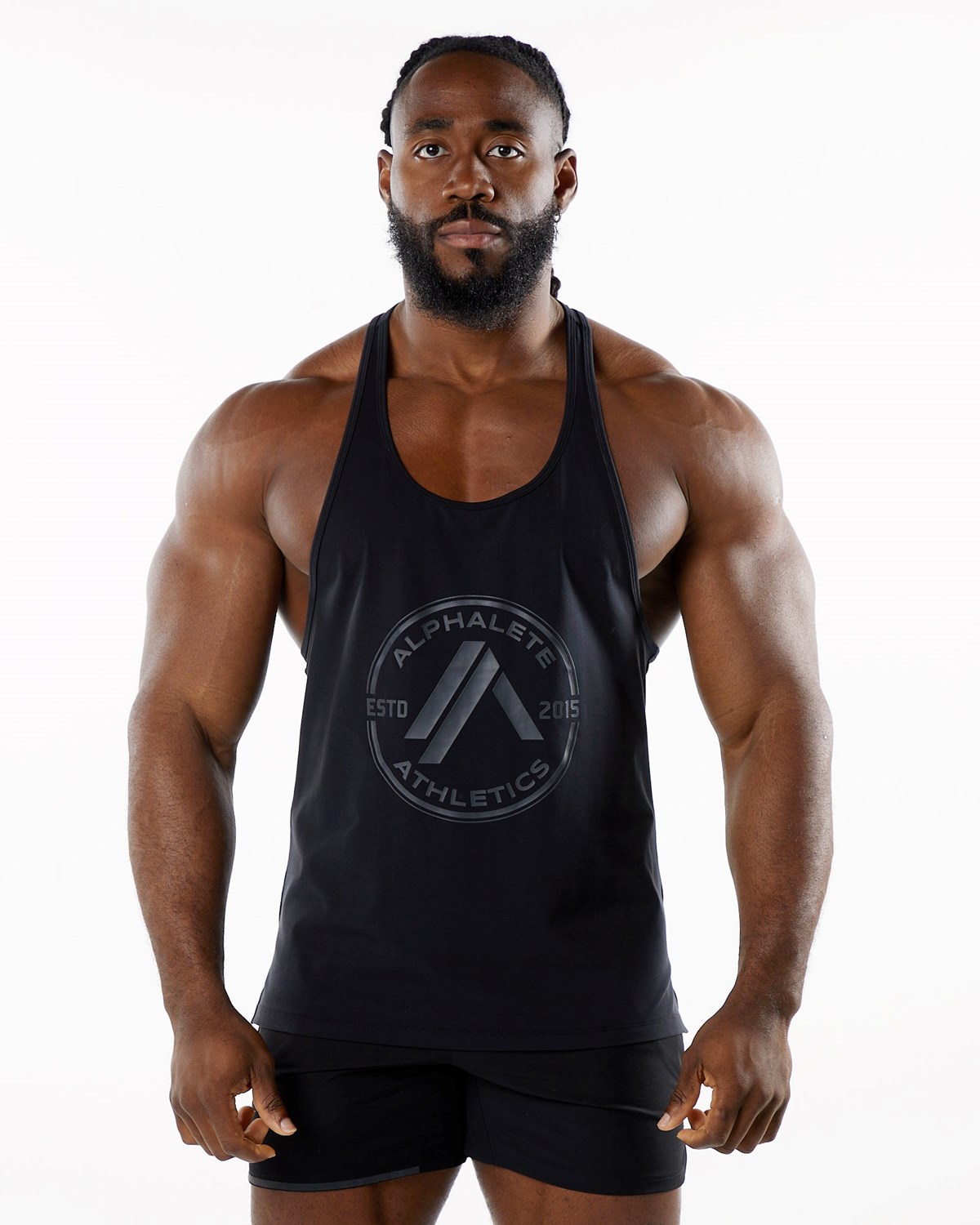 Blackout Alphalete Fitted Performance Stringer | ZNXYKL874