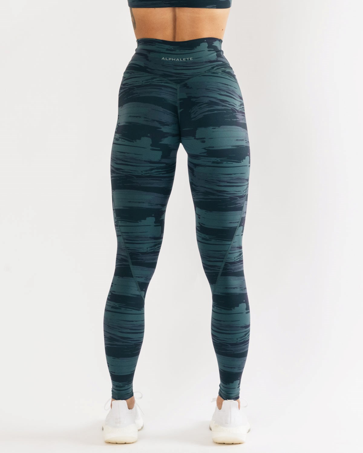 Blue Canvas Camo Alphalete All-Purpose Legging | IDAKQZ406