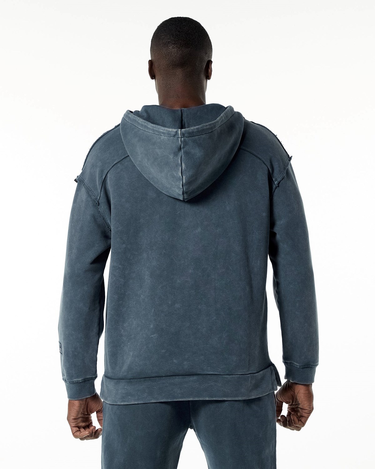 Blue Topaz Alphalete Heavyweight Washed Terry Hoodie | OQHKWX986