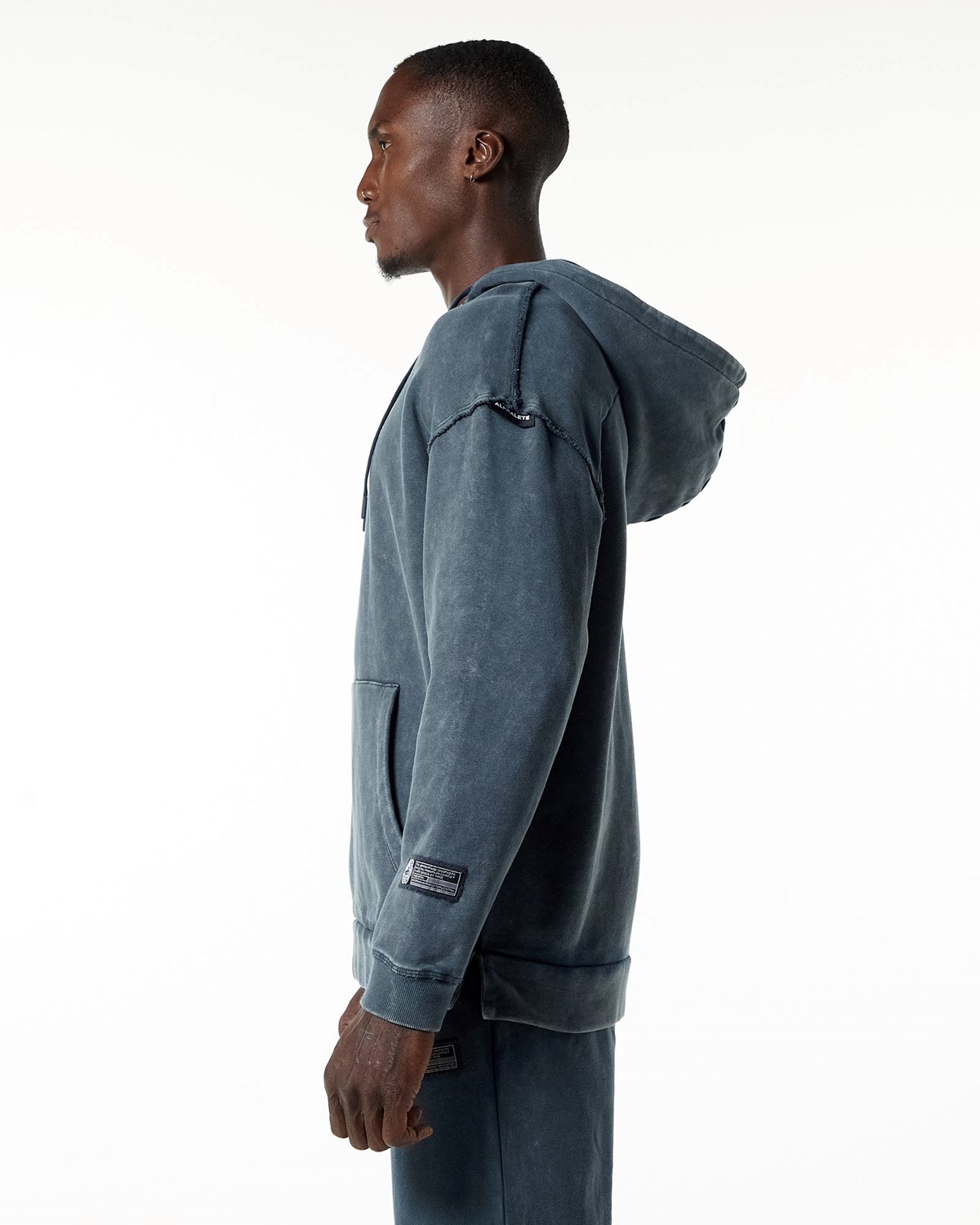 Blue Topaz Alphalete Heavyweight Washed Terry Hoodie | OQHKWX986