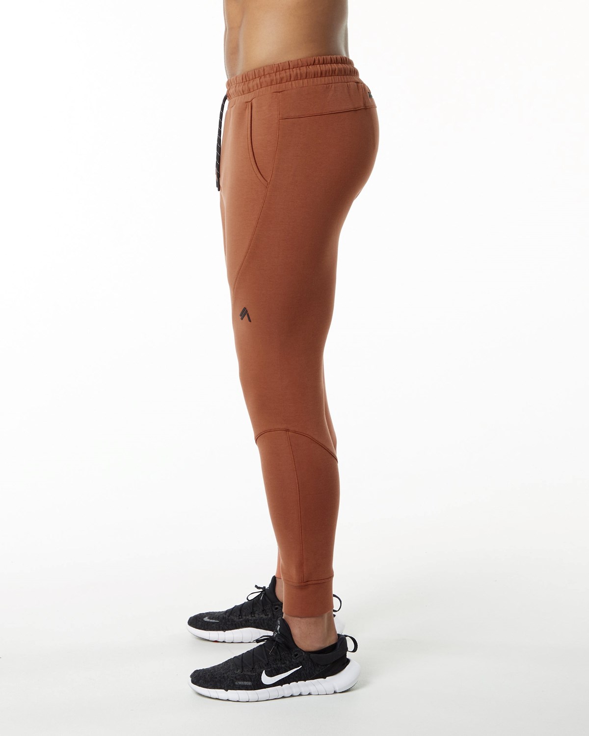 Brick Alphalete Interlock Knit Cuffed Jogger | CJVWFH804