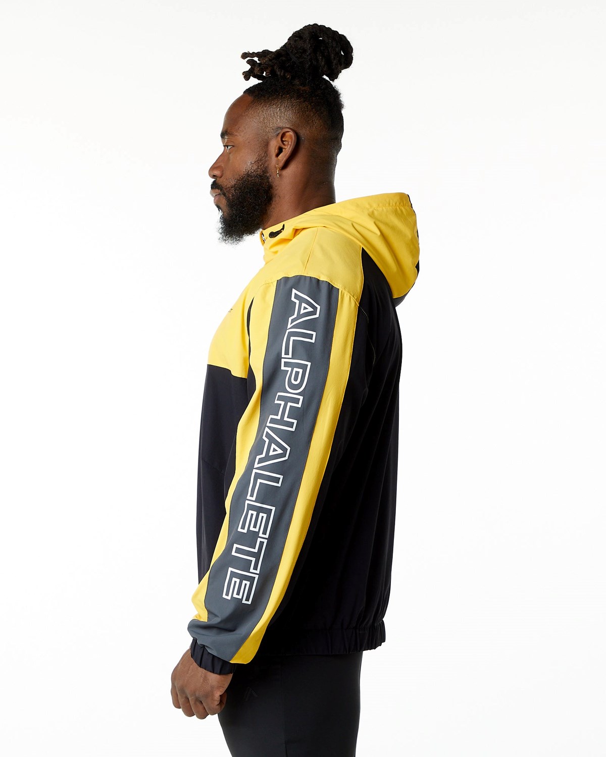 Bumblebee Alphalete Woven Performance Jacket | XHWJGP243