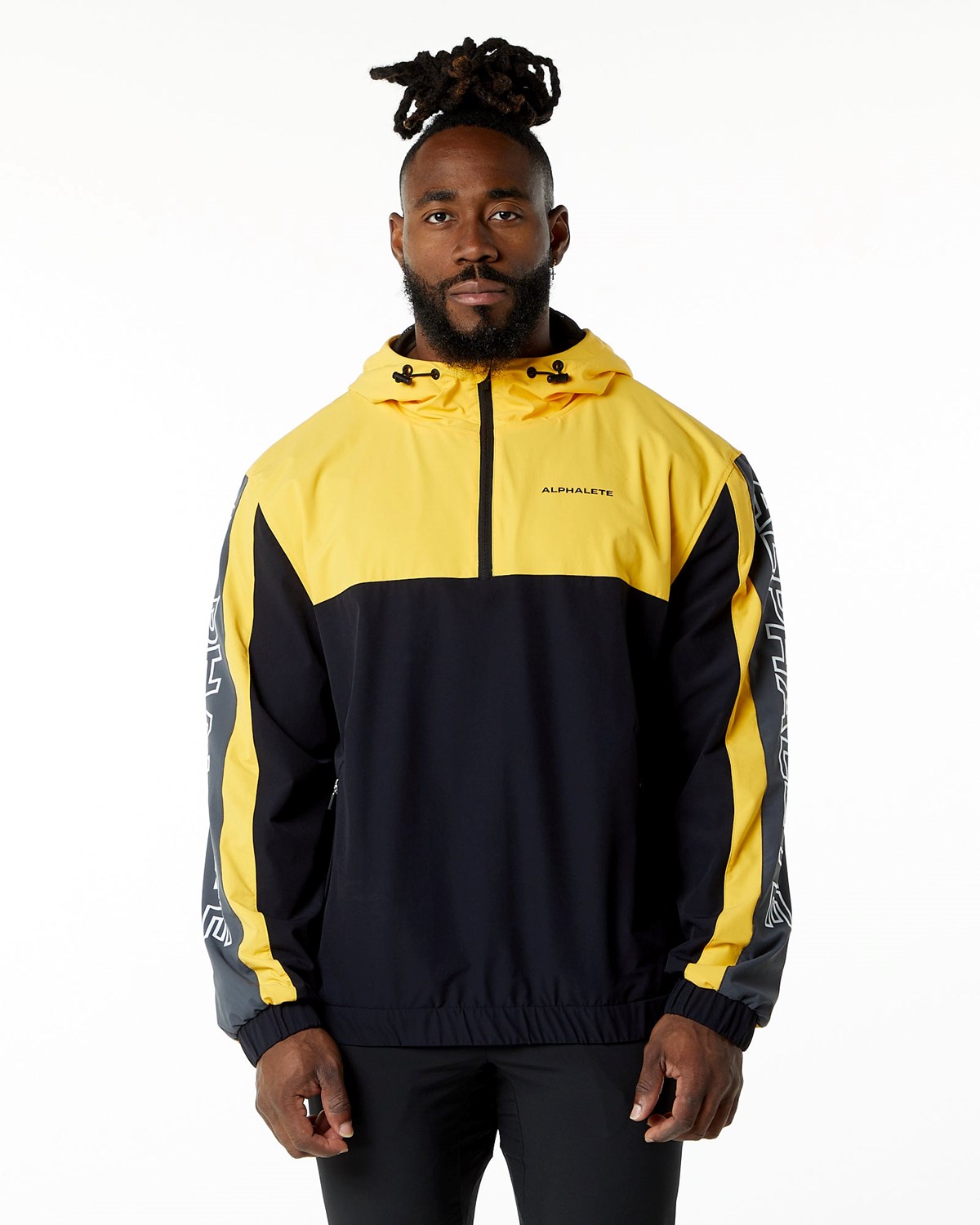 Bumblebee Alphalete Woven Performance Jacket | XHWJGP243