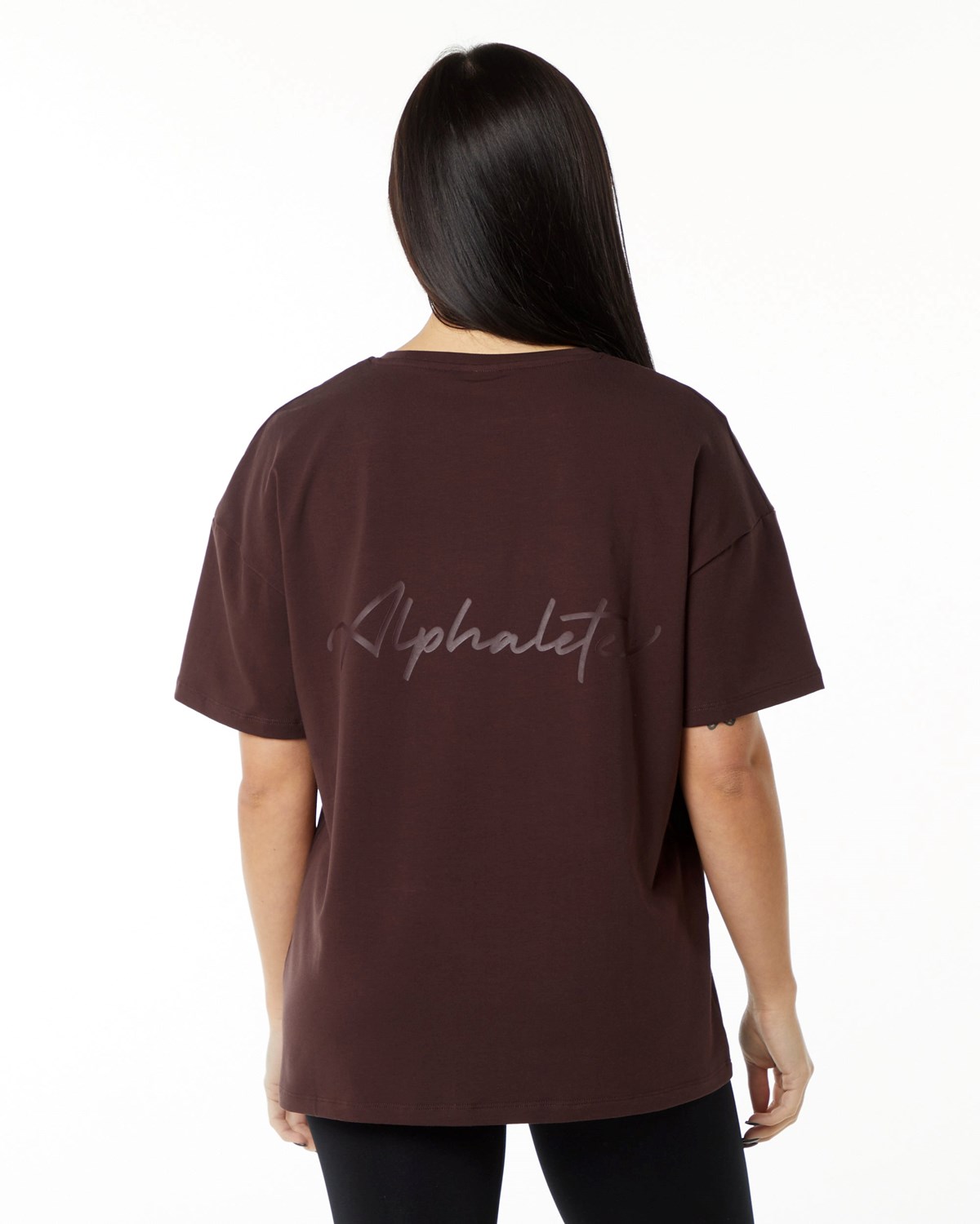 Burgundy Alphalete Performance Short Sleeve | TQPIJU265