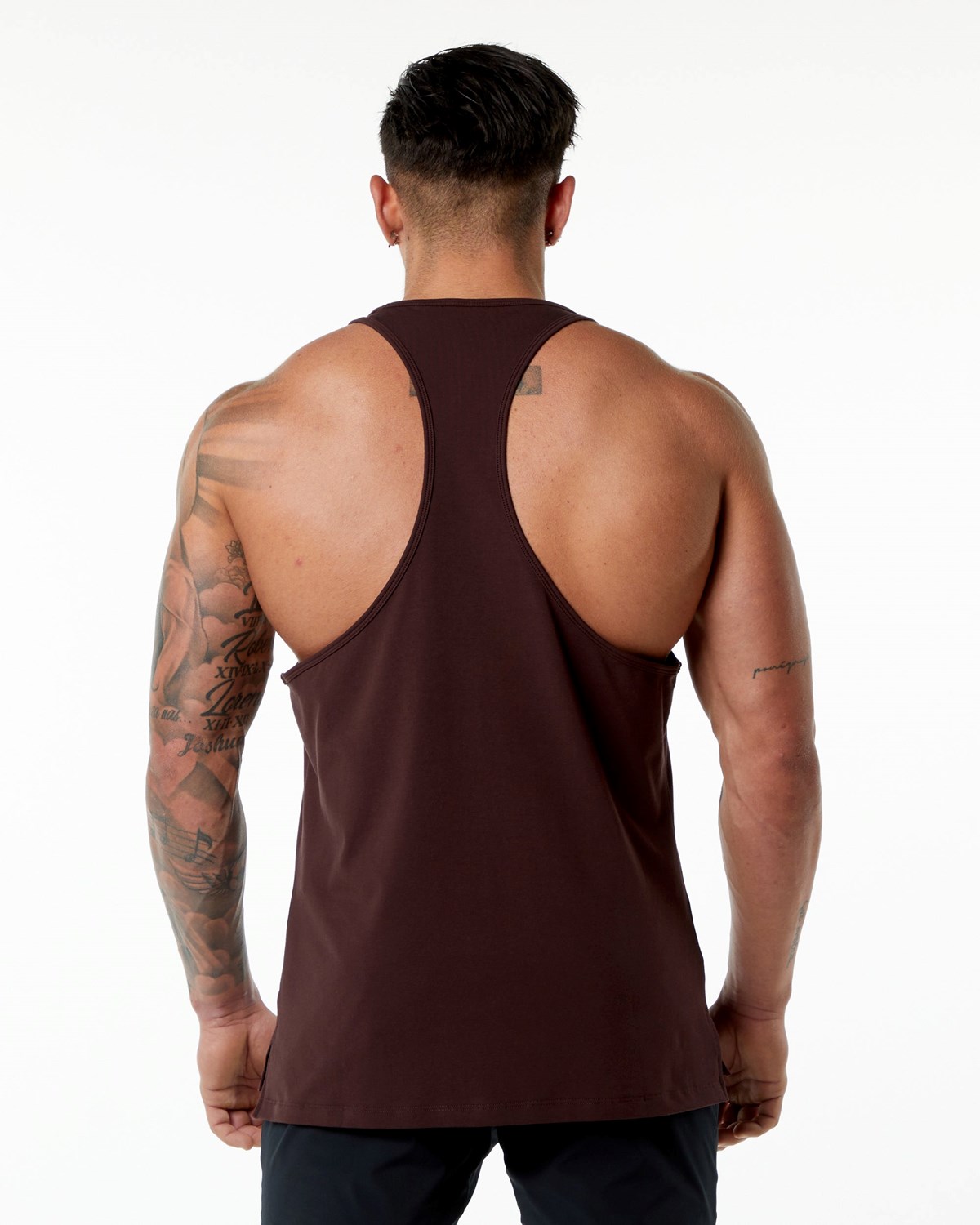 Burgundy Alphalete Stepped Hem Stringer | ATOJXB917