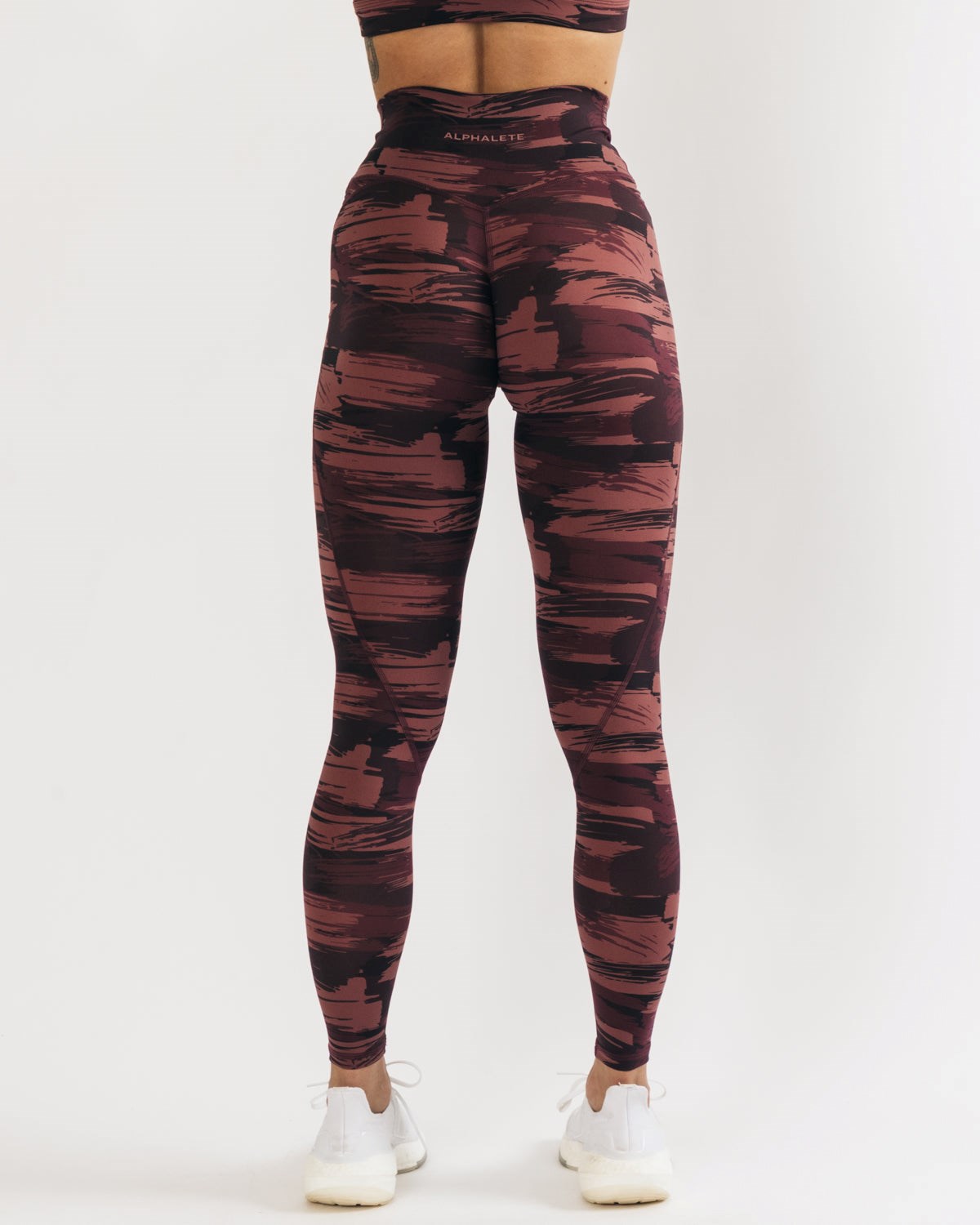 Burgundy Canvas Camo Alphalete All-Purpose Legging | LTVZHR075