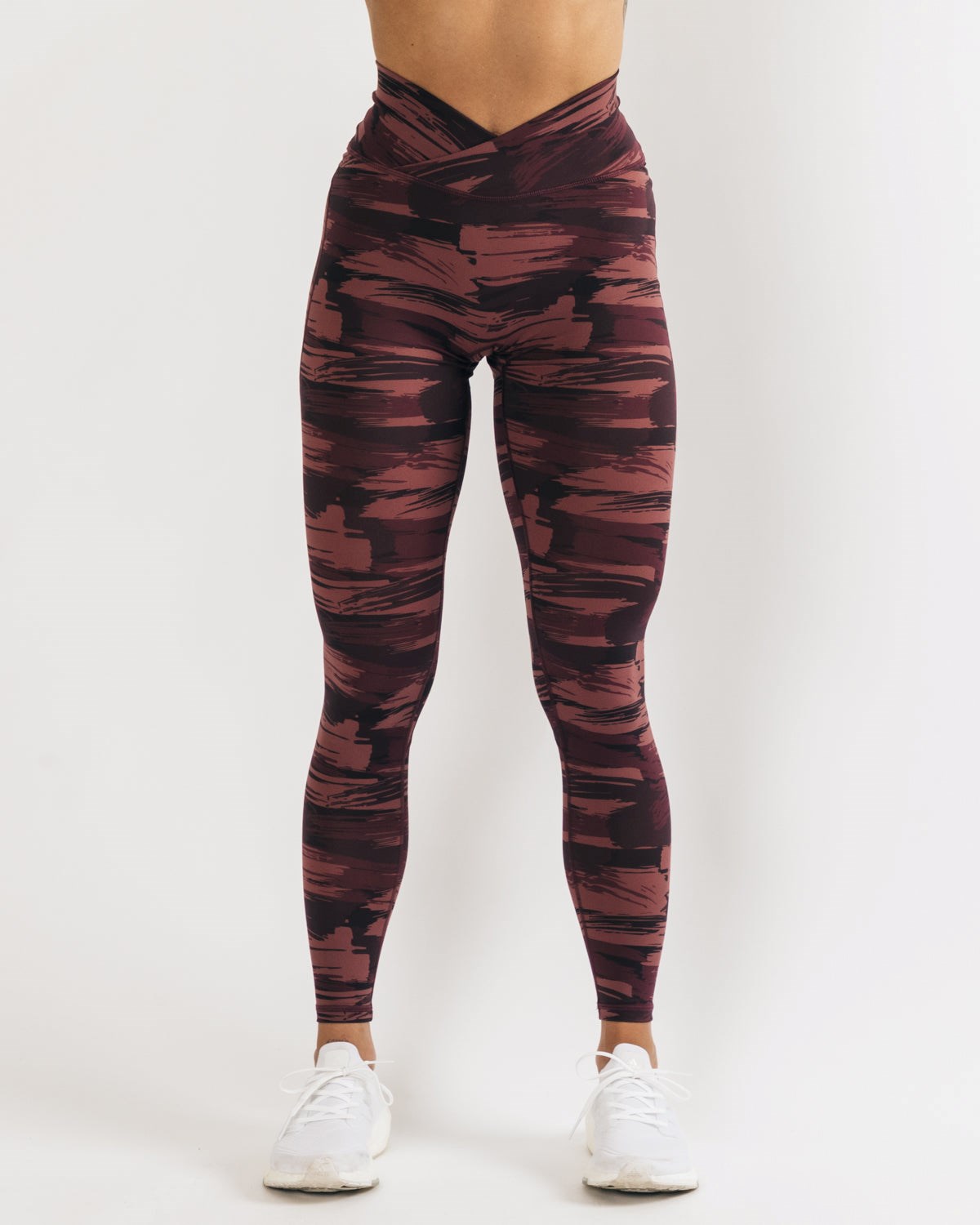 Burgundy Canvas Camo Alphalete All-Purpose Legging | LTVZHR075