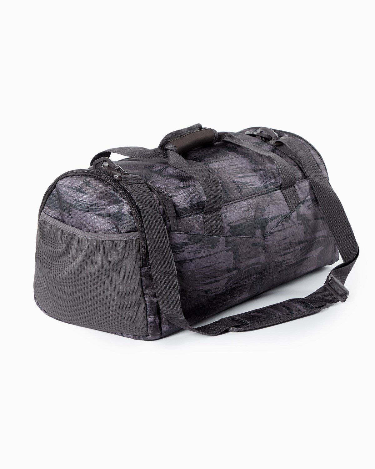 Burgundy Canvas Camo Alphalete Duffel Bag | BQRLDX728