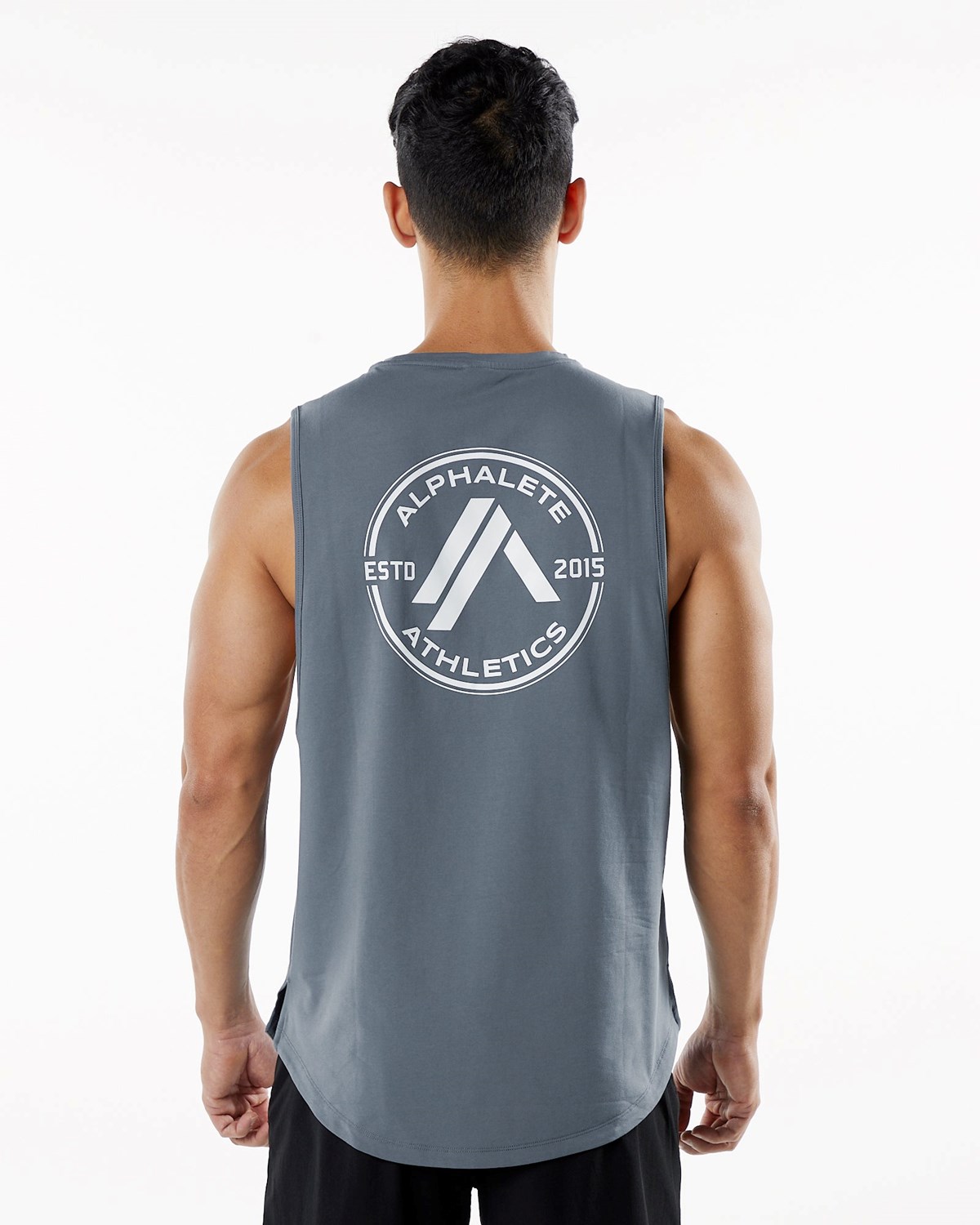 Carbon Alphalete Fitted Performance Tank | ASKQEU529