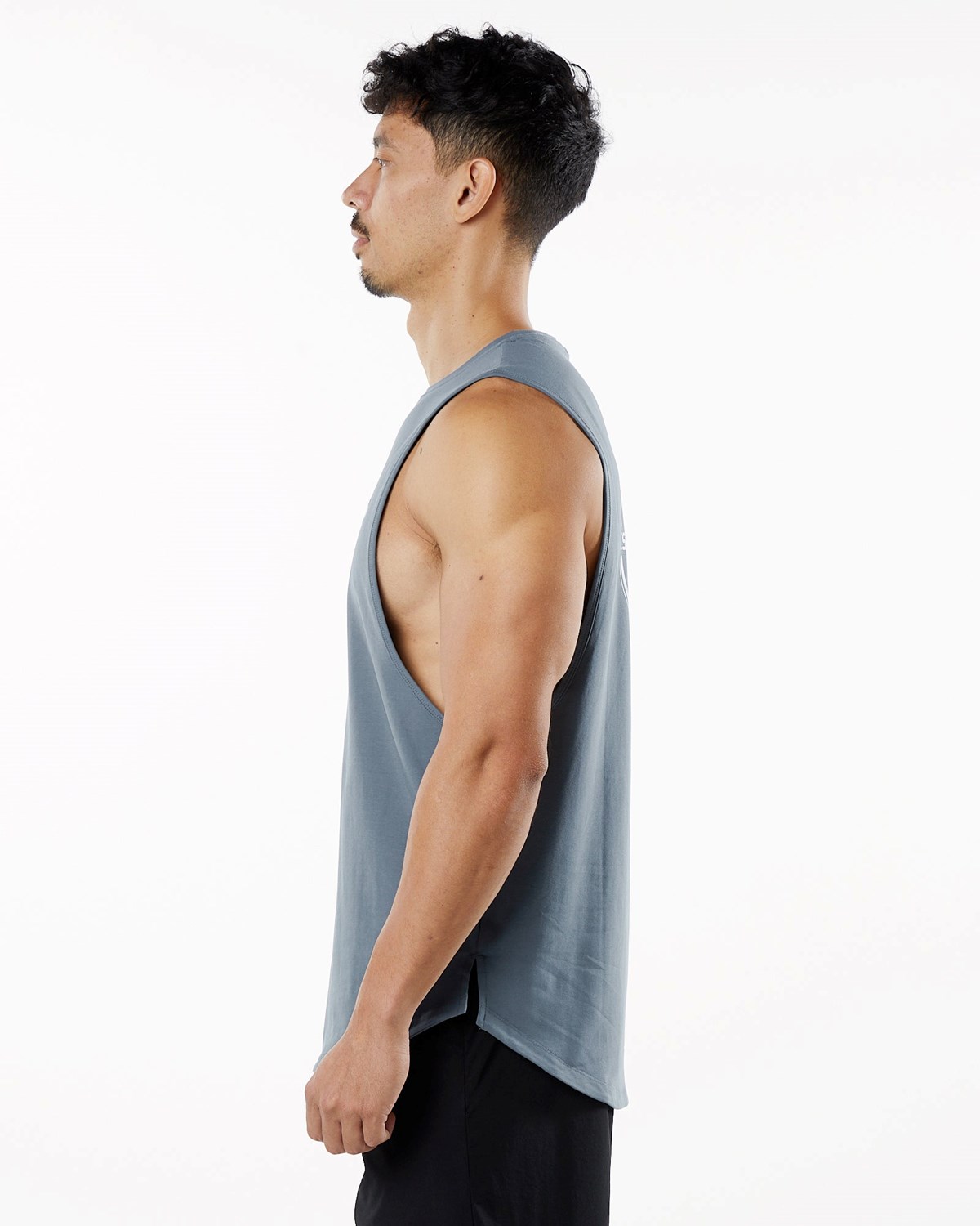 Carbon Alphalete Fitted Performance Tank | ASKQEU529