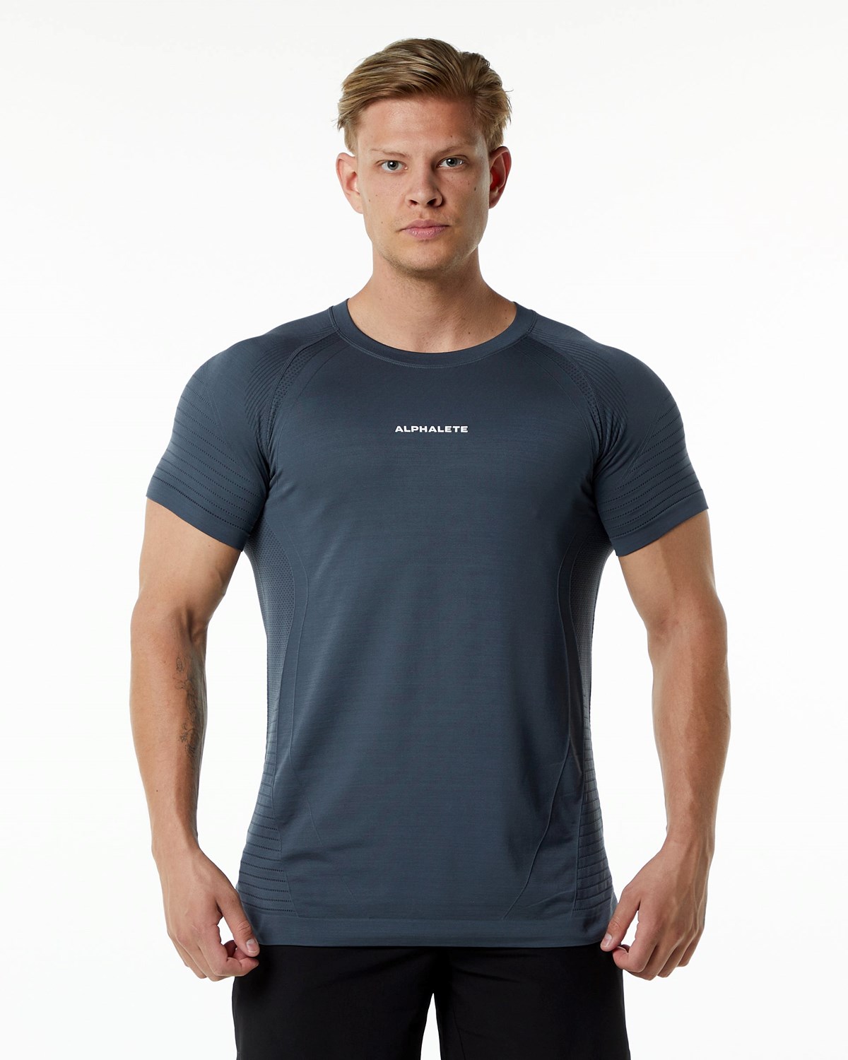 Carbon Alphalete High Performance Seamless Short Sleeve Tee | YBUWQS510