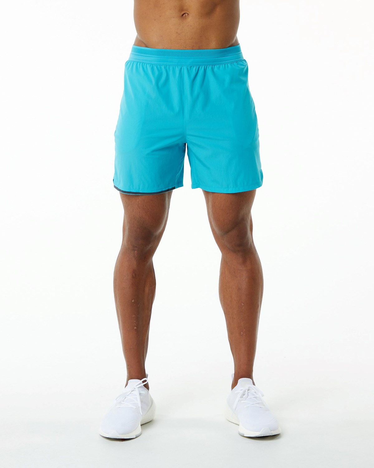 Cayman Blue Alphalete Woven Training Short | ZASYIV845