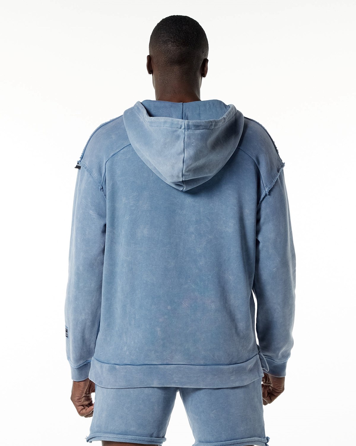 Celestial Blue Alphalete Heavyweight Washed Terry Hoodie | GSOFRE138