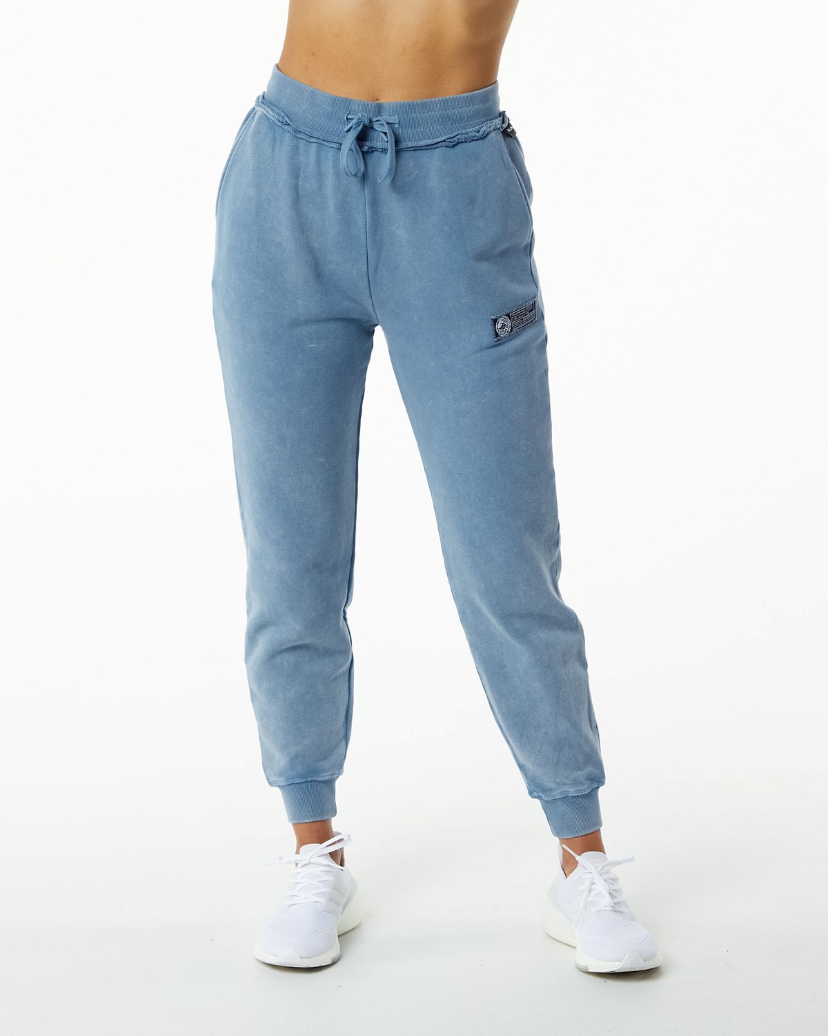 Celestial Blue Alphalete Heavyweight Washed Terry Jogger | QVHWUL251