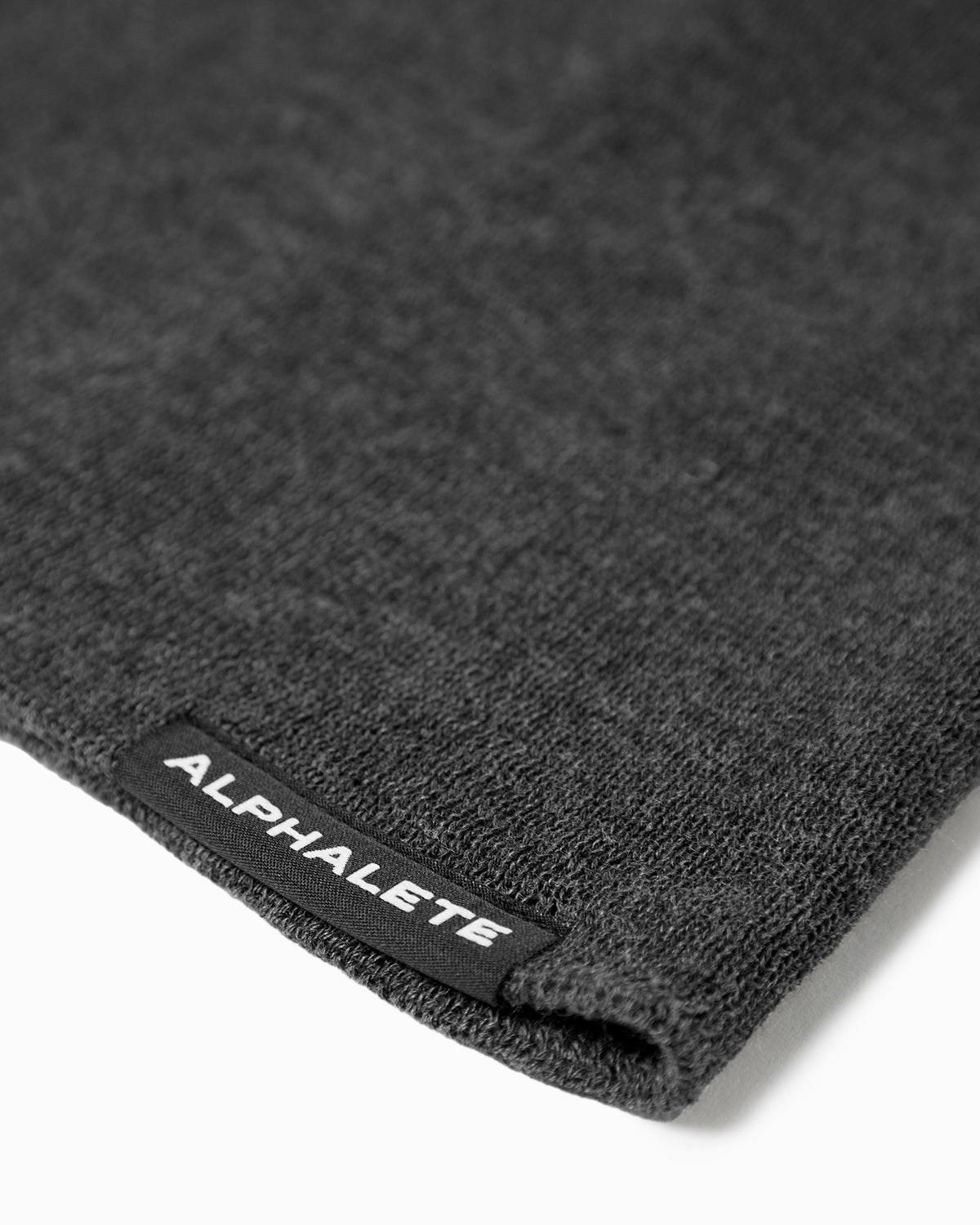 Charcoal Alphalete Cotton Knit Beanie | ATKZUL109