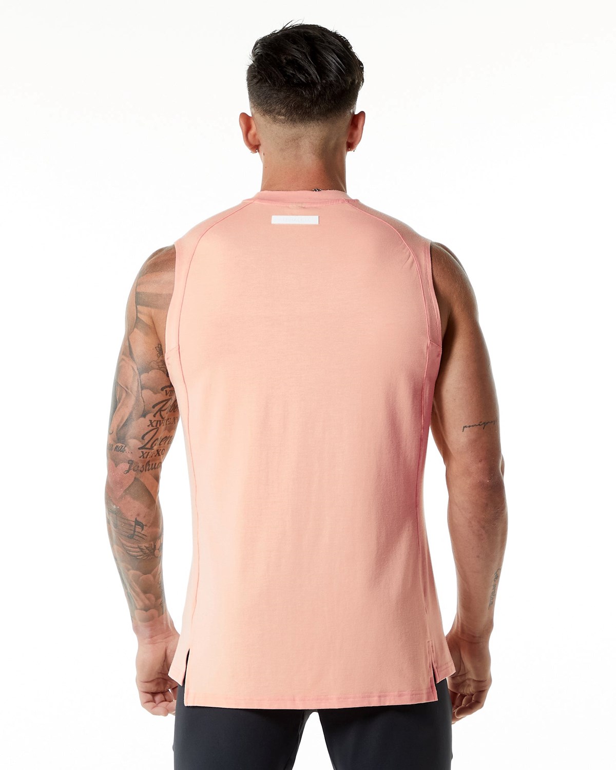 Cheeky Coral Alphalete High-Neck Premium Tank | AMBITD480