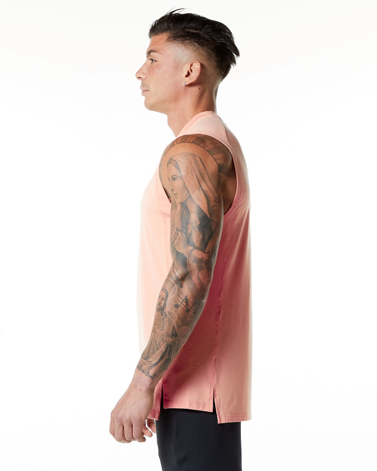 Cheeky Coral Alphalete High-Neck Premium Tank | AMBITD480