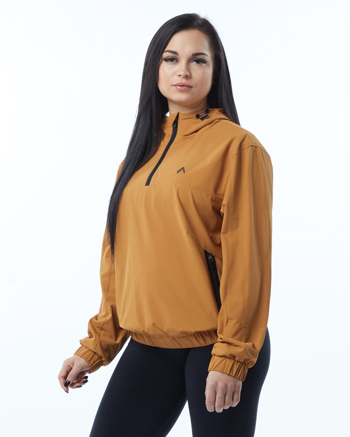 Chestnut Alphalete Woven Performance Jacket | COFKNT872