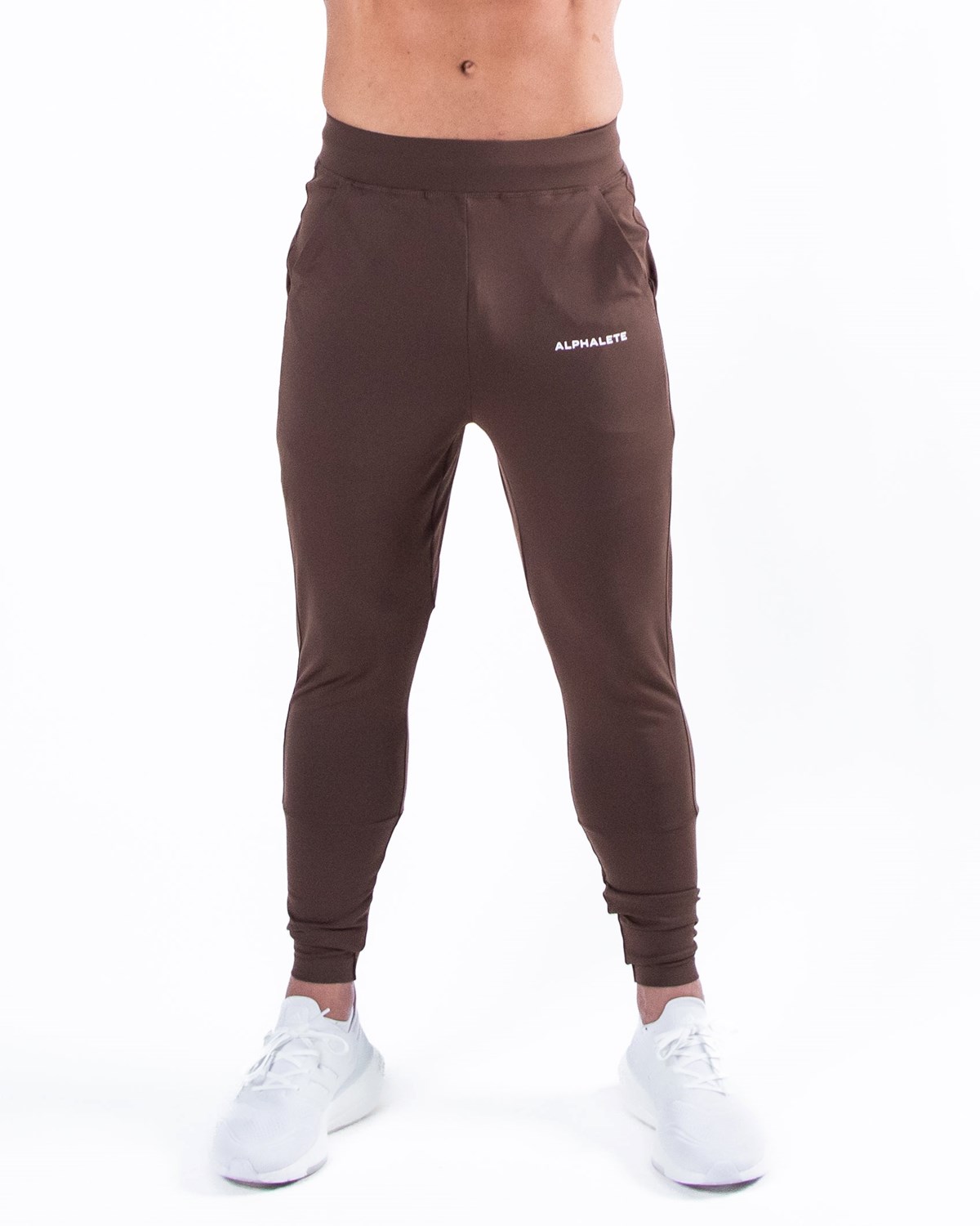 Coffee Alphalete 4-Way Stretch Jogger | QAWXDV602