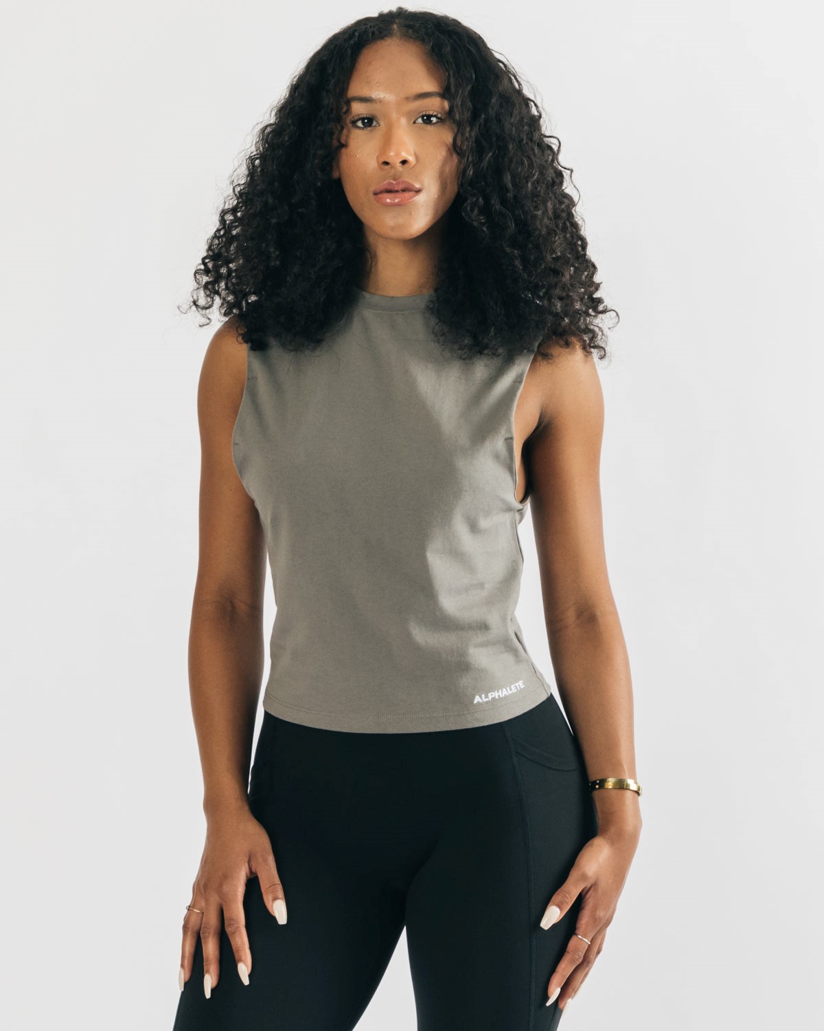 Concrete Alphalete Heavy Cotton Cutoff | UOQRFY809