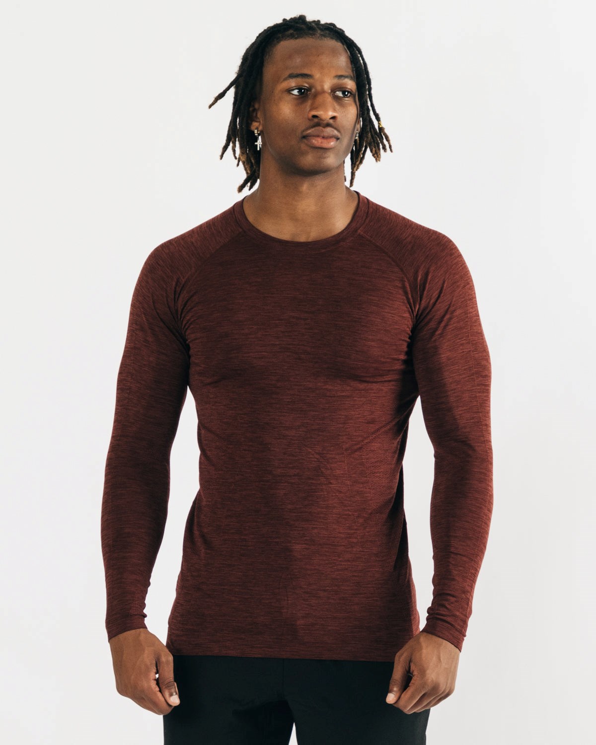 Copper Alphalete High Performance Seamless Long Sleeve Tee | MDSTKW310