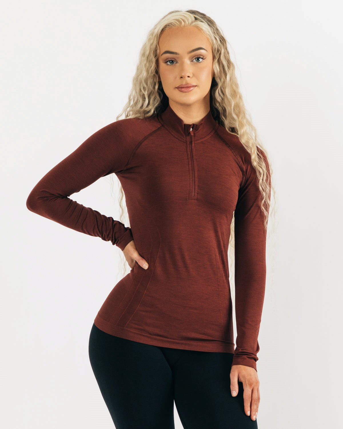 Copper Alphalete Seamless Pullover Jacket | SXFLCD408