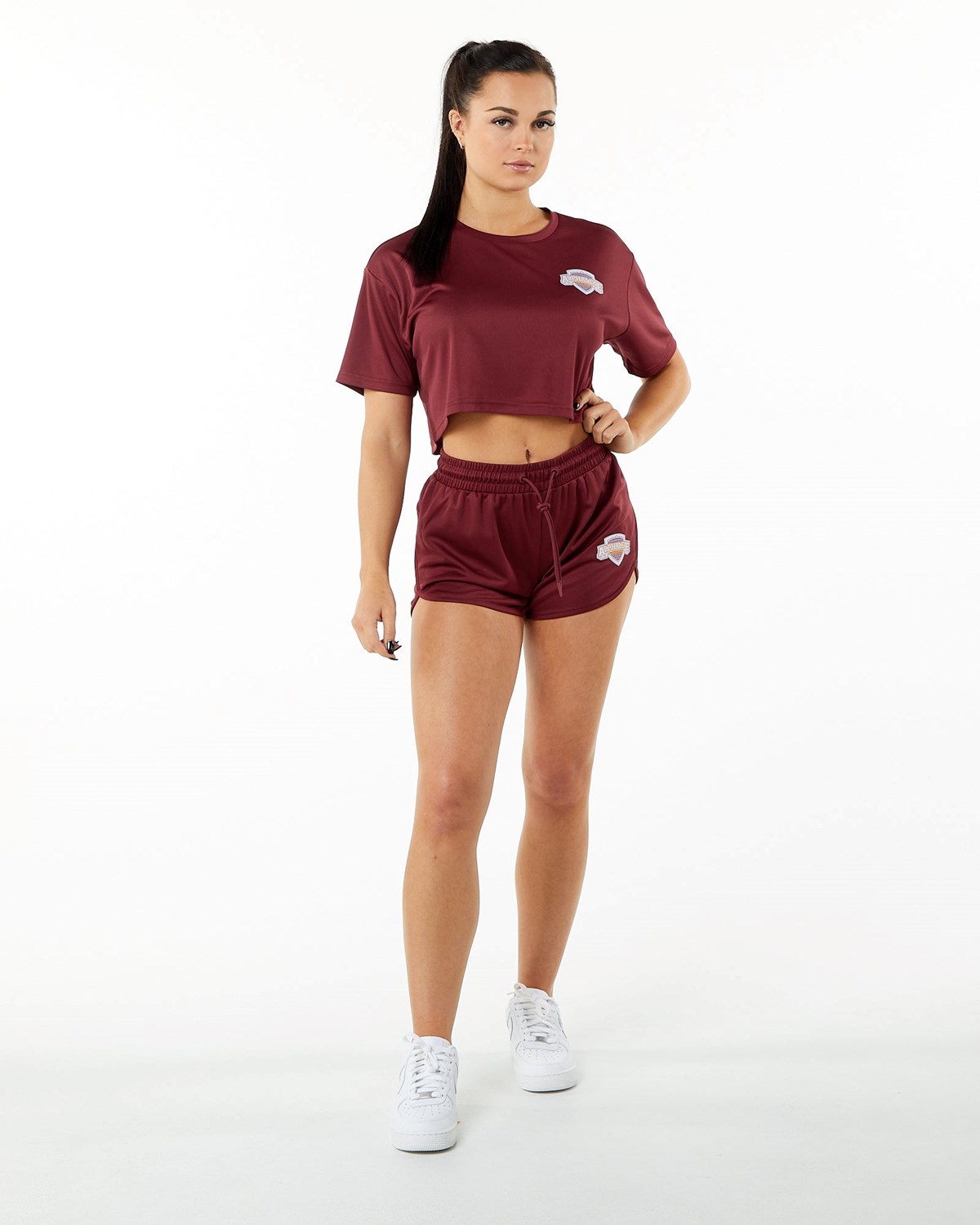 Crimson Alphalete Jersey Knit Short | FGMKRW291