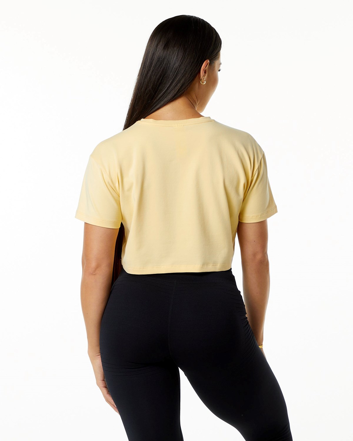 Daffodil Alphalete Fitted Performance Short Sleeve Crop | PHTBCV278