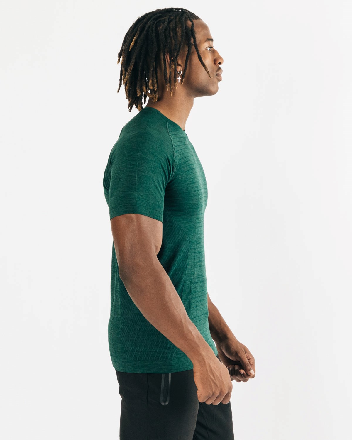 Darkest Pine Alphalete High Performance Seamless Short Sleeve Tee | ICLVXG289