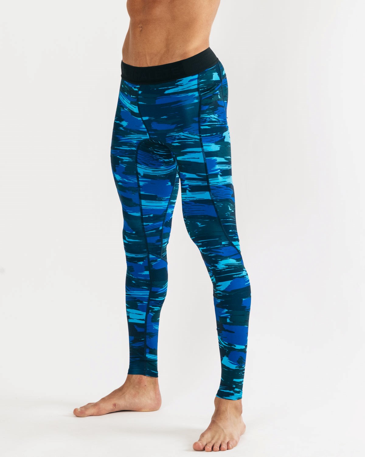 Electric Blue Camo Alphalete Performance High-Compression Training Tight | LVDSTO849