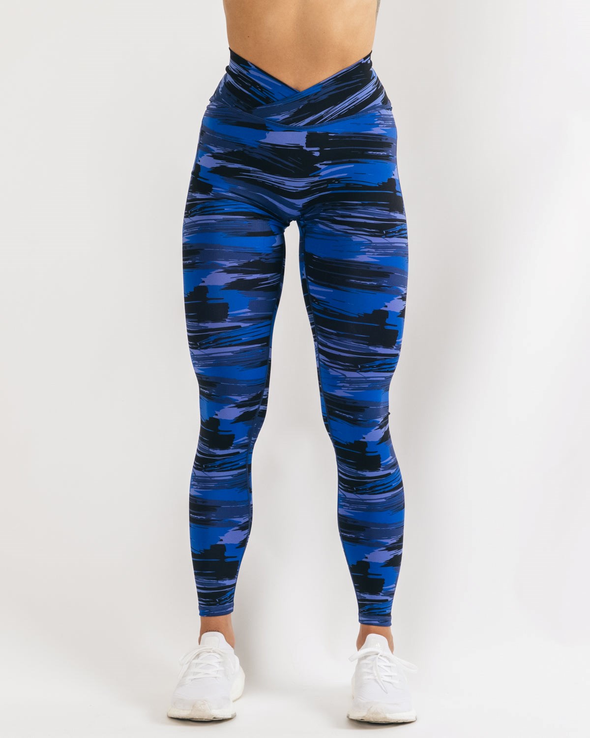 Electric Blue Canvas Camo Alphalete All-Purpose Legging | CMHLYR923