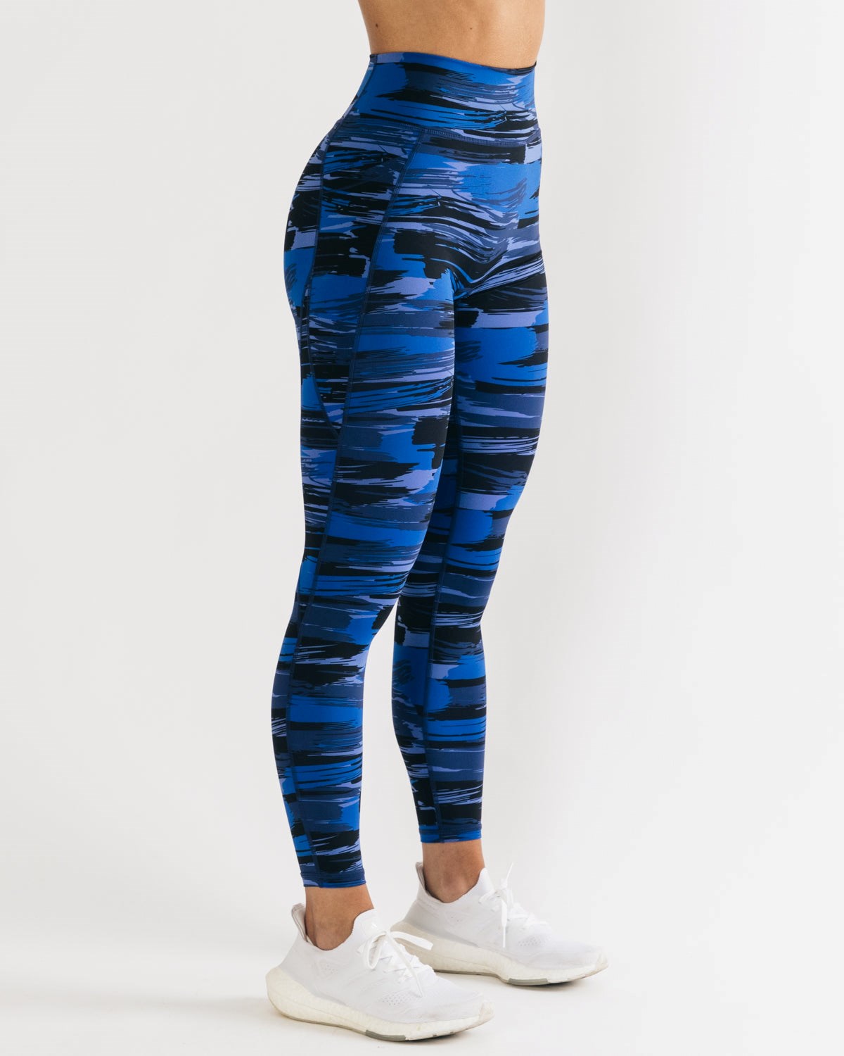 Electric Blue Canvas Camo Alphalete All-Purpose Legging | YLEOFB153