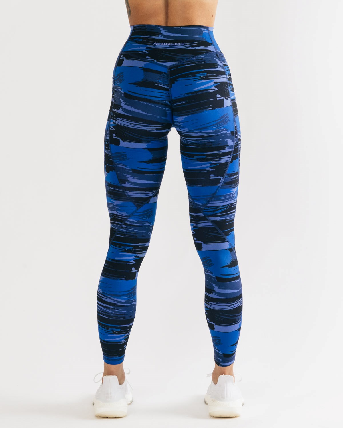 Electric Blue Canvas Camo Alphalete All-Purpose Legging | YLEOFB153