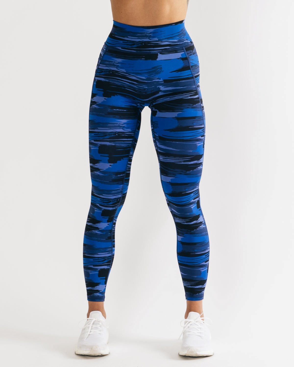 Electric Blue Canvas Camo Alphalete All-Purpose Legging | YLEOFB153