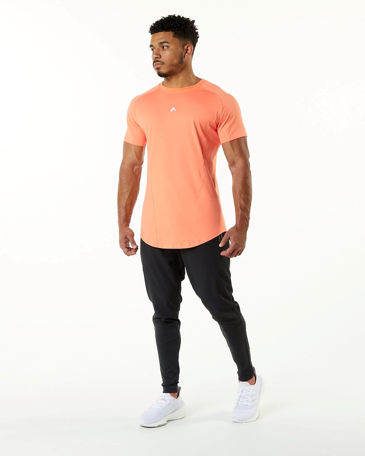 Electric Peach Alphalete High Performance Tee | OPCFXM923