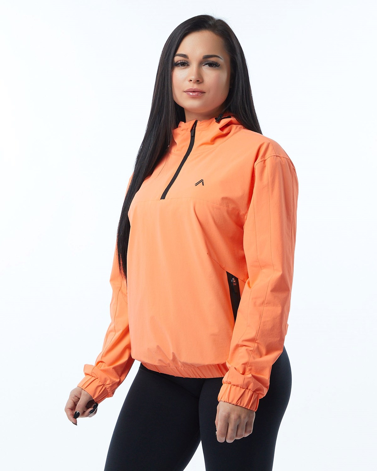 Electric Peach Alphalete Woven Performance Jacket | HURQYJ534