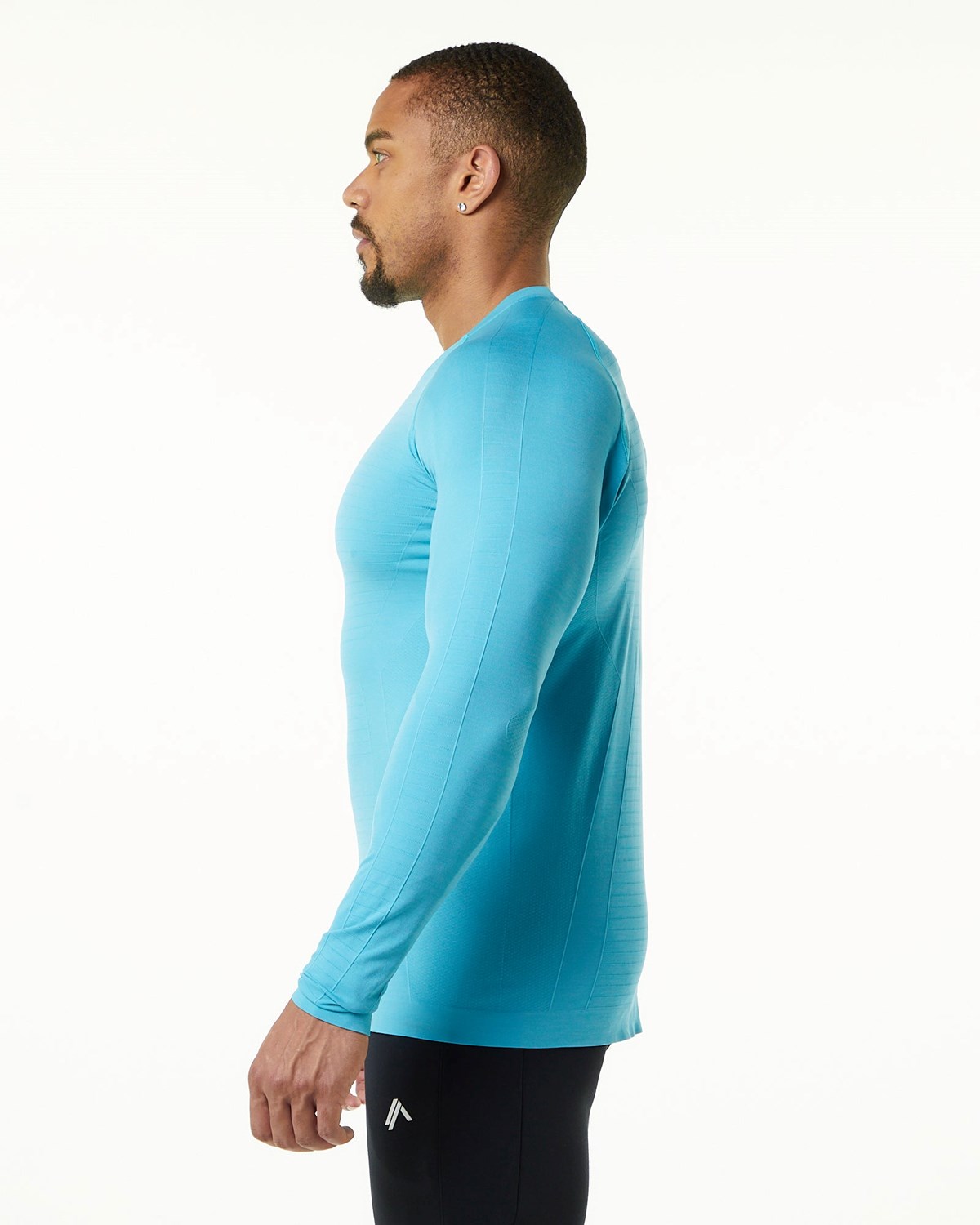 Faded Ocean Alphalete High Performance Seamless Long Sleeve Tee | TMVUDS047