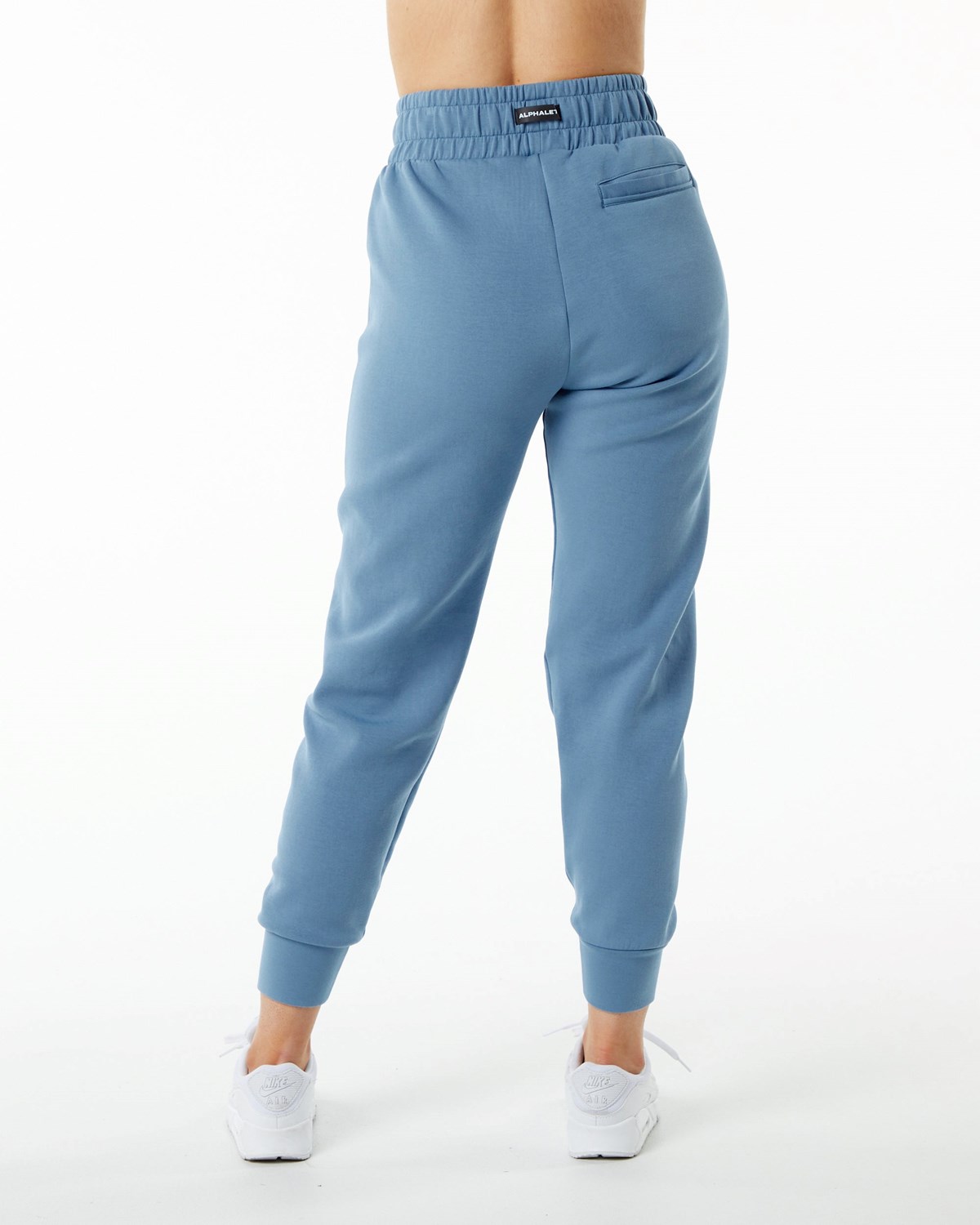 Fog Blue Alphalete Interlock Knit Cuffed Jogger | RBACTZ364