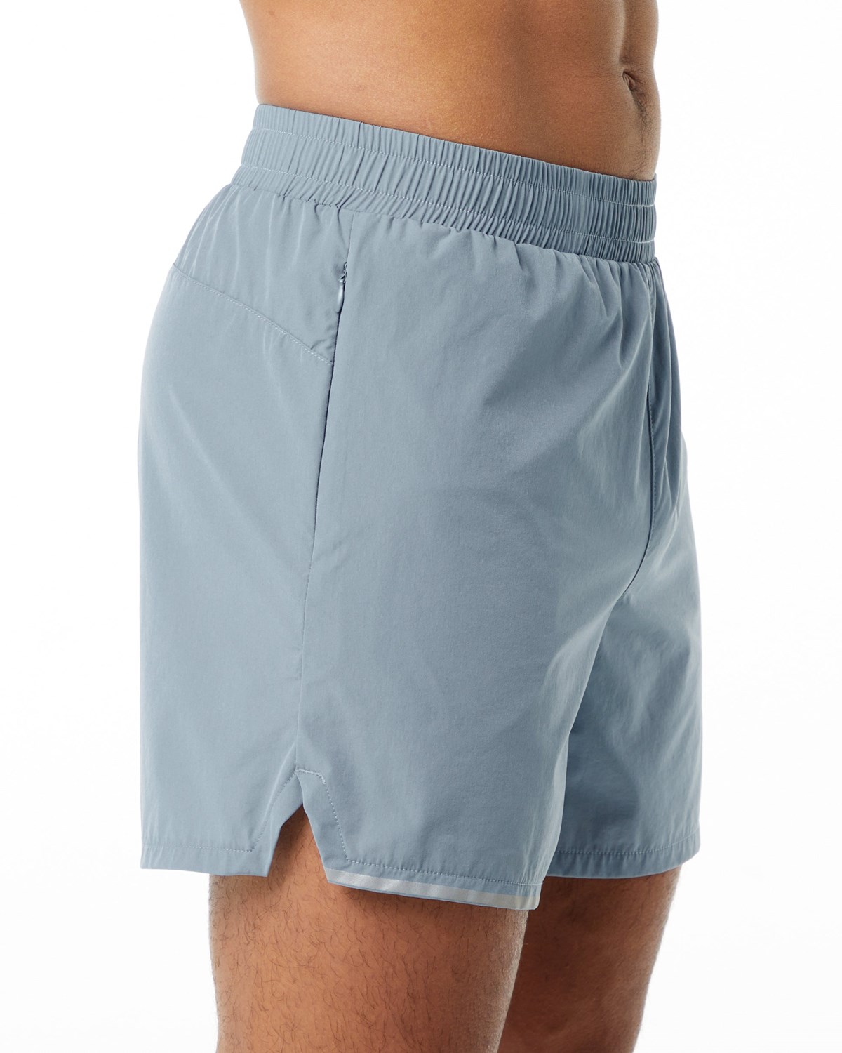 Fog Blue Alphalete Woven Training Short | TSKVXU128