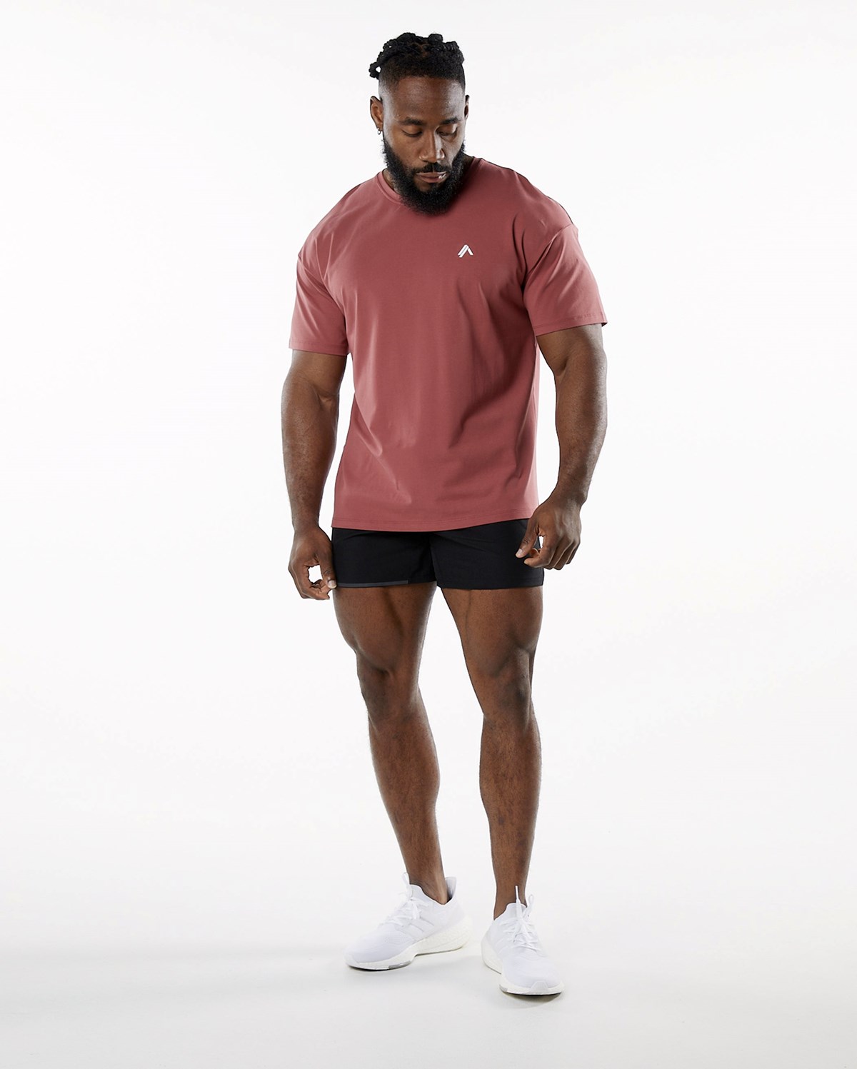 Gingerbread Alphalete Drop Shoulder Tee | BHODAC179