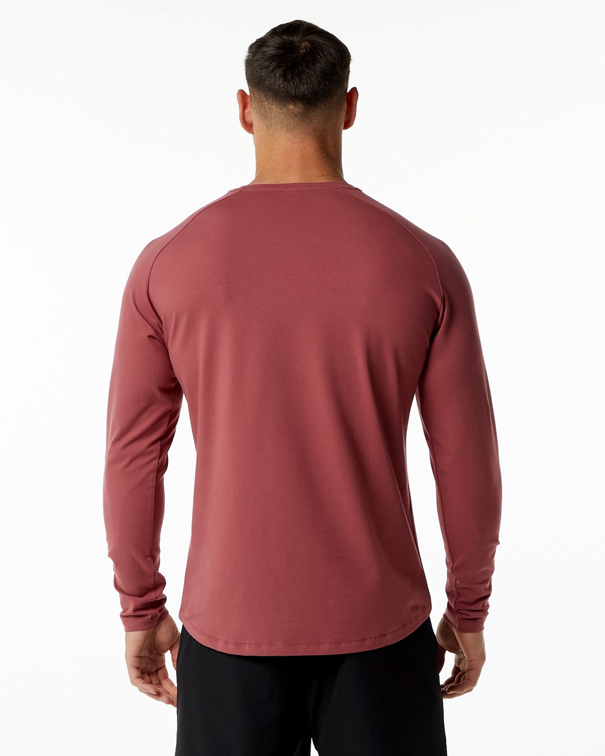 Gingerbread Alphalete Fitted Performance Long Sleeve | MTGCZK792