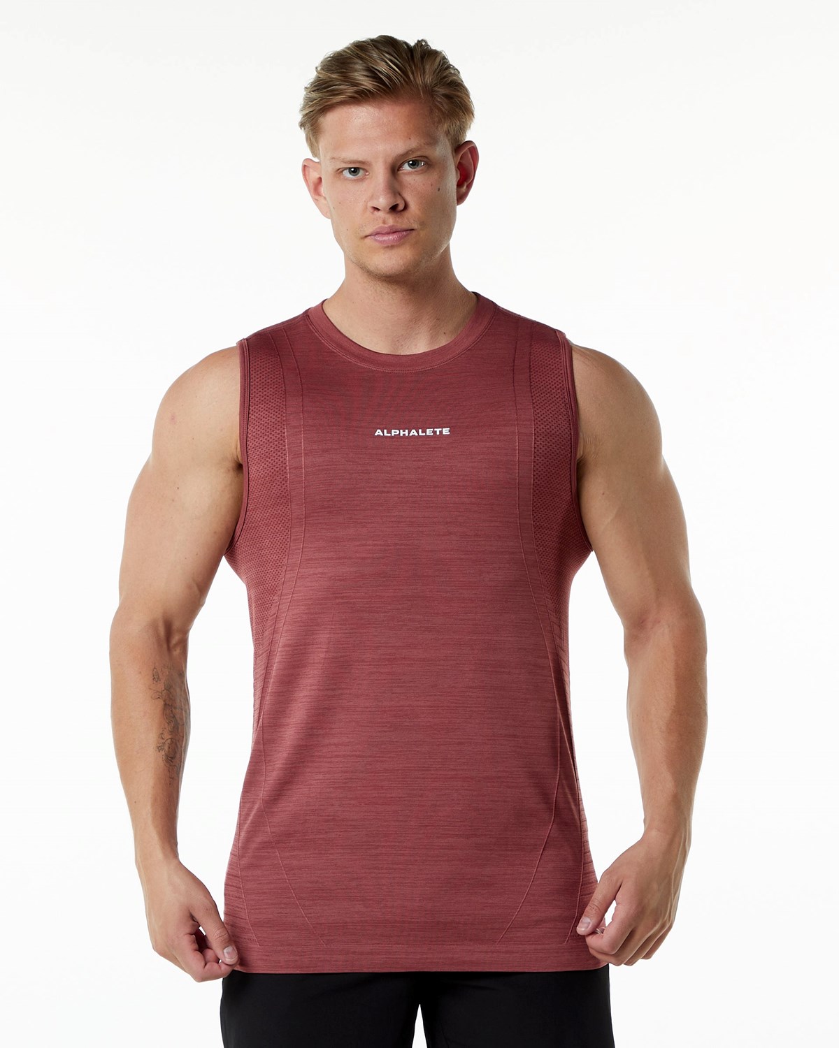 Gingerbread Alphalete High Performance Seamless Tank | OZJDEI563