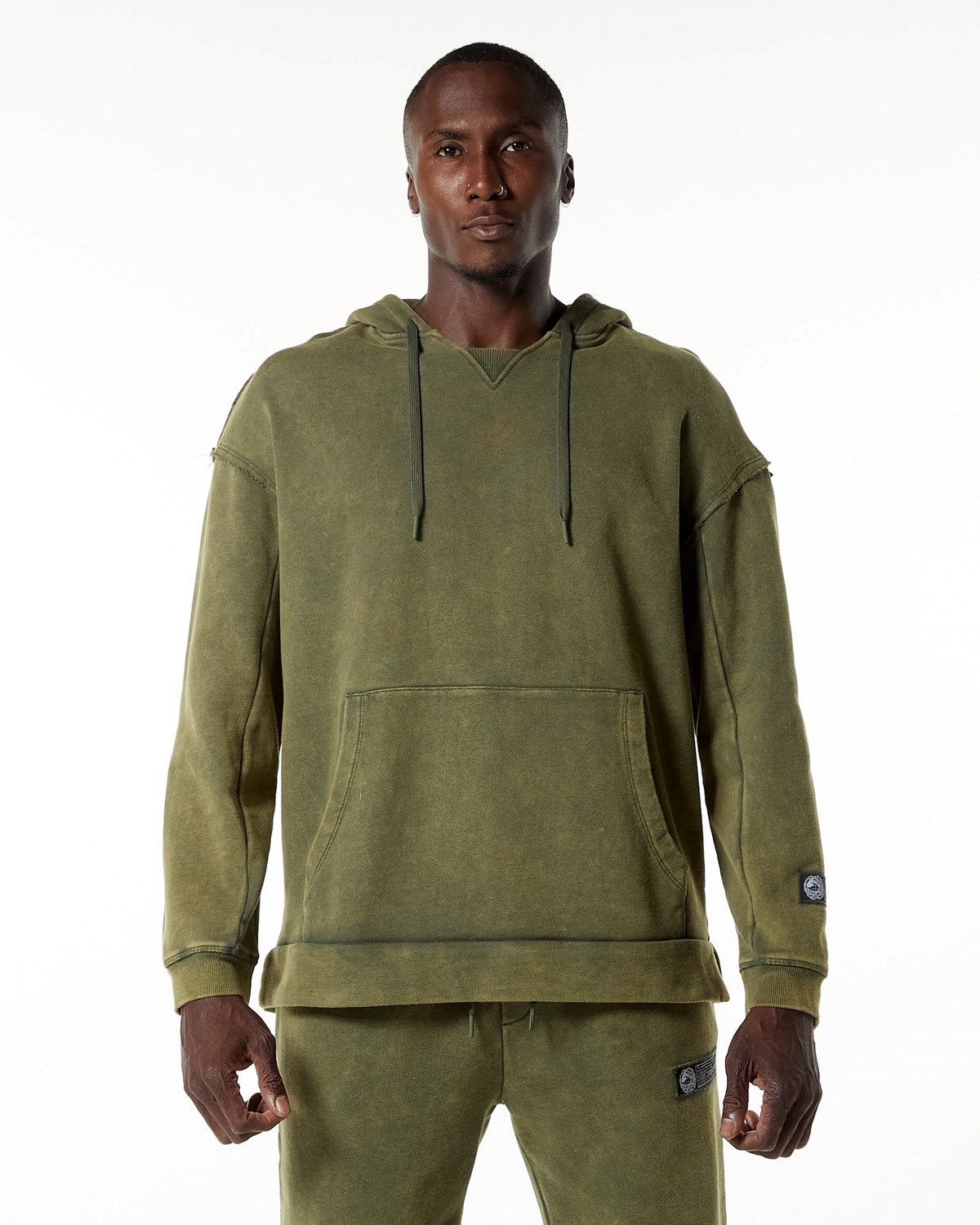 Green Aventurine Alphalete Heavyweight Washed Terry Hoodie | ECBPOV495