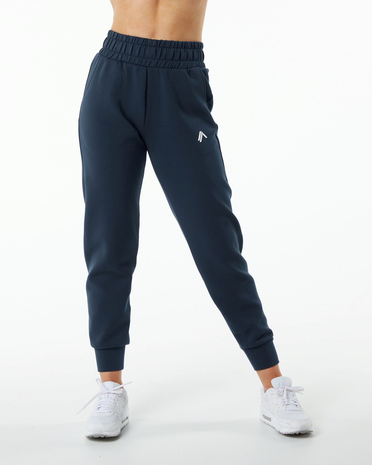 Harbor Navy Alphalete Interlock Knit Cuffed Jogger | MKITAC793